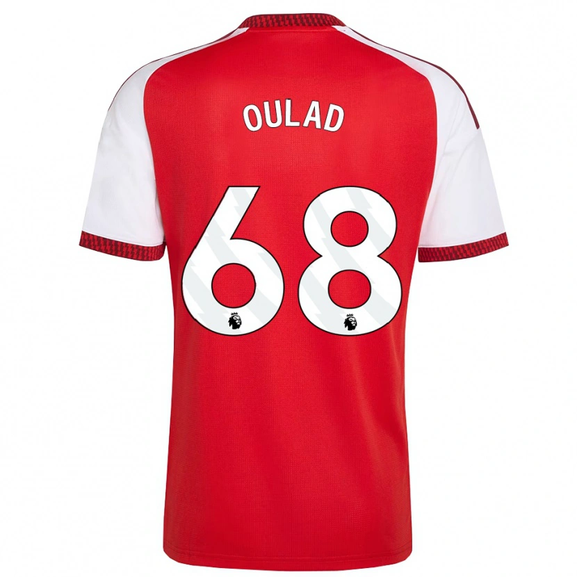 Danxen Kvinnor Salah-Eddine Oulad M'hand #68 Röd Vit Svart Hemmatröja Matchtröjor 2026/27 Tröjor T-Tröja