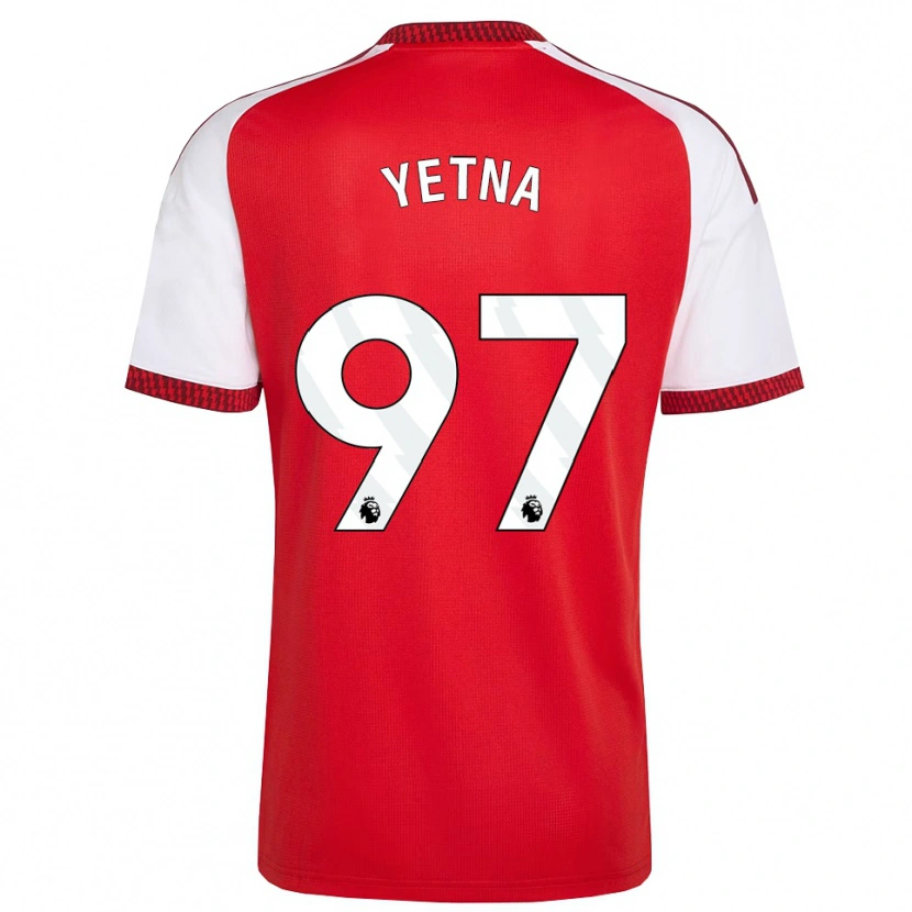 Danxen Kvinnor Mikael Yetna #97 Röd Vit Svart Hemmatröja Matchtröjor 2026/27 Tröjor T-Tröja