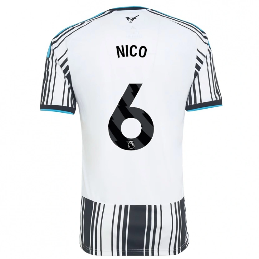 Danxen Kvinnor Nico González #6 Himmelsblå Svart Vit Hemmatröja Matchtröjor 2026/27 Tröjor T-Tröja