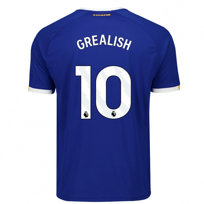 Danxen Kvinnor Jack Grealish #10 Blå Vit Gul Hemmatröja Matchtröjor 2026/27 Tröjor T-Tröja
