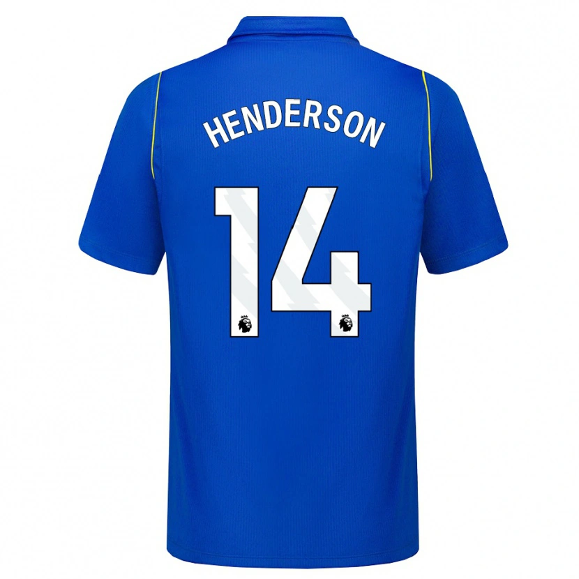 Danxen Kvinnor Jordan Henderson #14 Blå Gul Hemmatröja Matchtröjor 2026/27 Tröjor T-Tröja