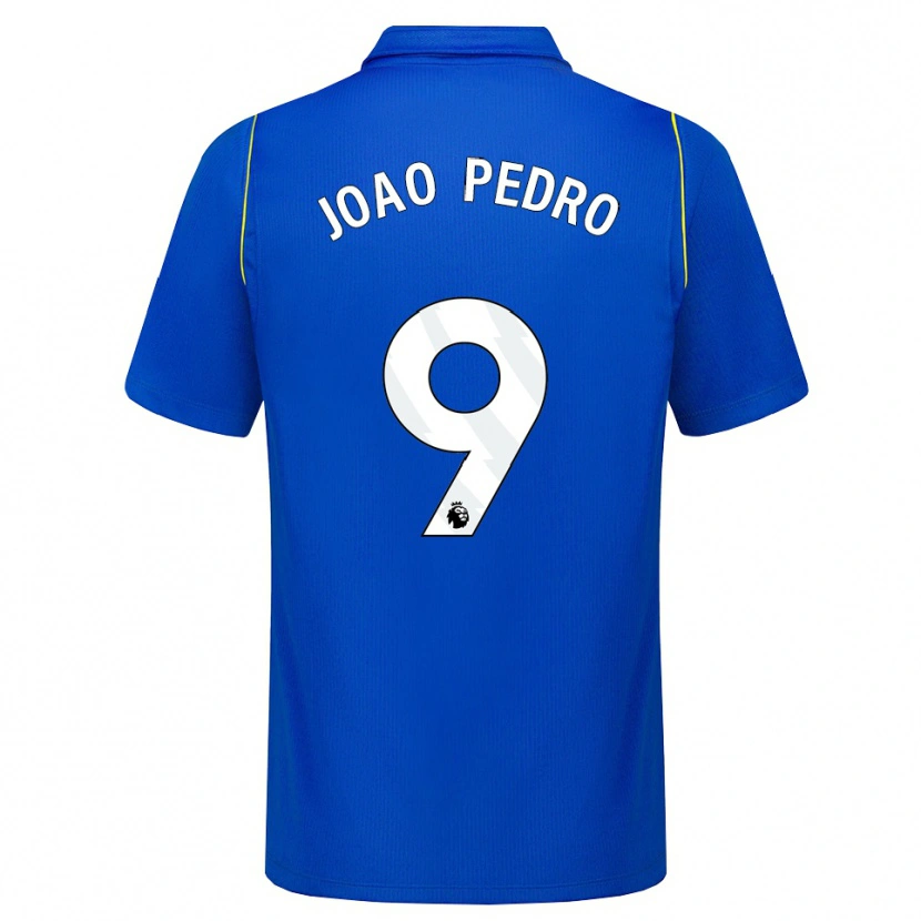Danxen Kvinnor João Pedro #9 Blå Gul Hemmatröja Matchtröjor 2026/27 Tröjor T-Tröja
