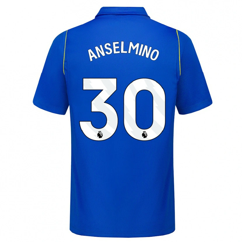 Danxen Kvinnor Aarón Anselmino #30 Blå Gul Hemmatröja Matchtröjor 2026/27 Tröjor T-Tröja