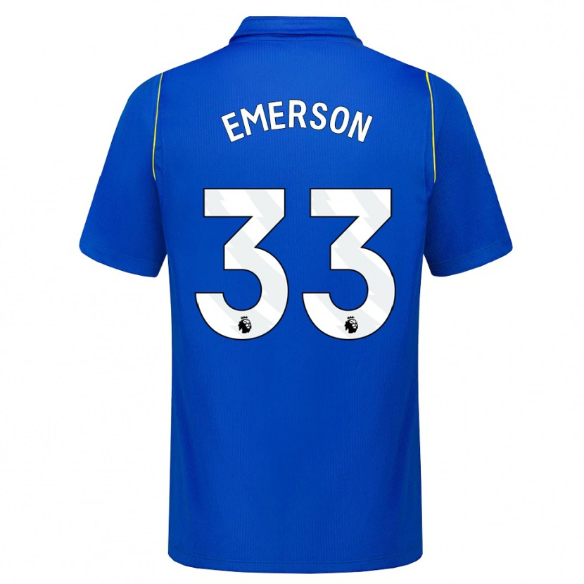 Danxen Kvinnor Emerson #33 Blå Gul Hemmatröja Matchtröjor 2026/27 Tröjor T-Tröja