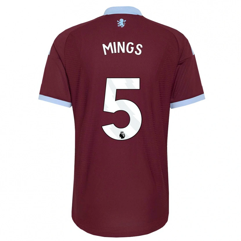 Danxen Kvinnor Tyrone Mings #5 Kornblå Vinröd Hemmatröja Matchtröjor 2026/27 Tröjor T-Tröja