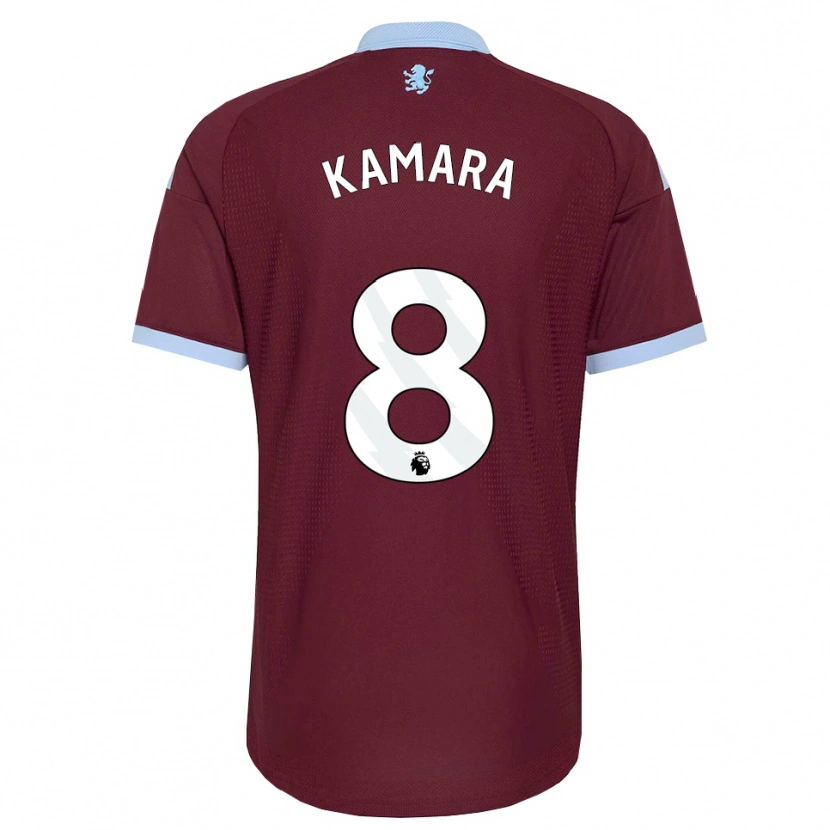 Danxen Kvinnor Boubacar Kamara #8 Kornblå Vinröd Hemmatröja Matchtröjor 2026/27 Tröjor T-Tröja