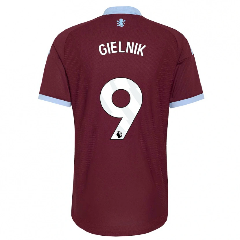 Danxen Kvinnor Emily Gielnik #9 Kornblå Vinröd Hemmatröja Matchtröjor 2026/27 Tröjor T-Tröja