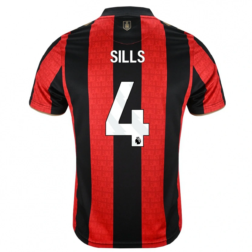 Danxen Kvinnor Ethan Sills #4 Gyllene Röd Svart Hemmatröja Matchtröjor 2026/27 Tröjor T-Tröja