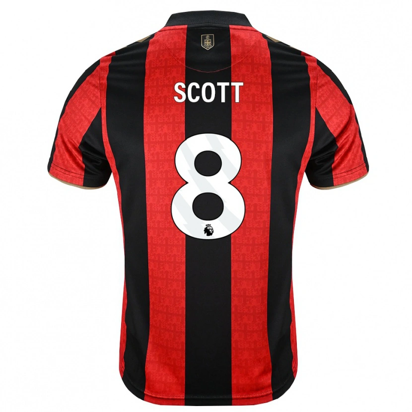 Danxen Kvinnor Alex Scott #8 Gyllene Röd Svart Hemmatröja Matchtröjor 2026/27 Tröjor T-Tröja
