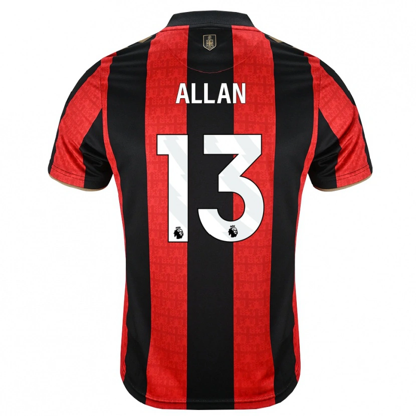Danxen Kvinnor Mack Allan #13 Gyllene Röd Svart Hemmatröja Matchtröjor 2026/27 Tröjor T-Tröja