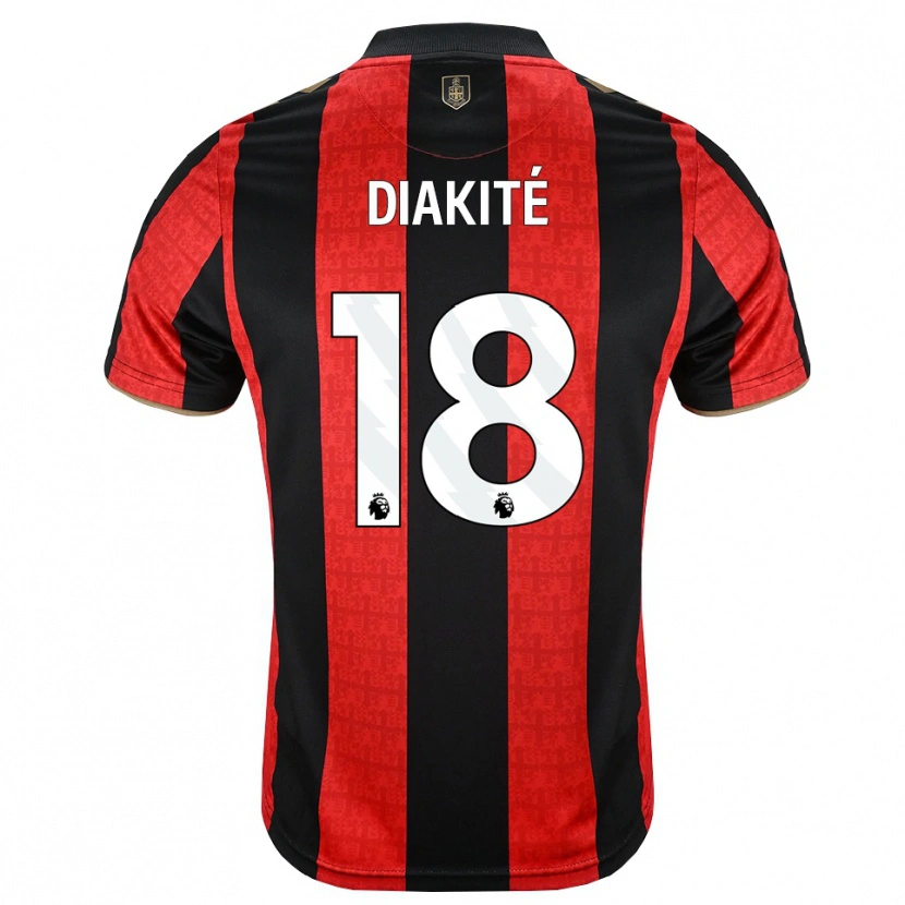Danxen Kvinnor Bafodé Diakité #18 Gyllene Röd Svart Hemmatröja Matchtröjor 2026/27 Tröjor T-Tröja