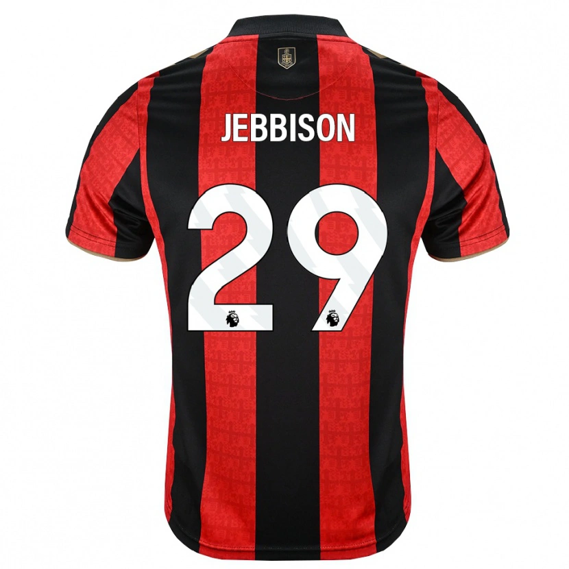 Danxen Kvinnor Daniel Jebbison #29 Gyllene Röd Svart Hemmatröja Matchtröjor 2026/27 Tröjor T-Tröja