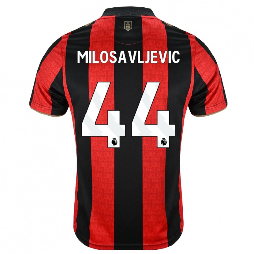 Danxen Kvinnor Veljko Milosavljevic #44 Gyllene Röd Svart Hemmatröja Matchtröjor 2026/27 Tröjor T-Tröja