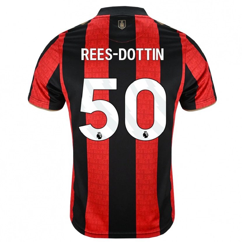 Danxen Kvinnor Remy Rees-Dottin #50 Gyllene Röd Svart Hemmatröja Matchtröjor 2026/27 Tröjor T-Tröja