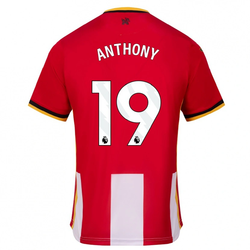 Danxen Kvinnor Jaidon Anthony #19 Gul Svart Röd Hemmatröja Matchtröjor 2026/27 Tröjor T-Tröja