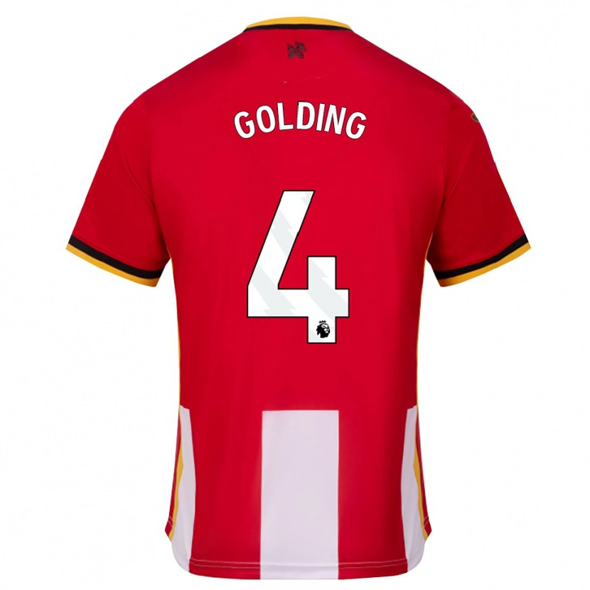 Danxen Kvinnor Aidan Golding #4 Gul Svart Röd Hemmatröja Matchtröjor 2026/27 Tröjor T-Tröja