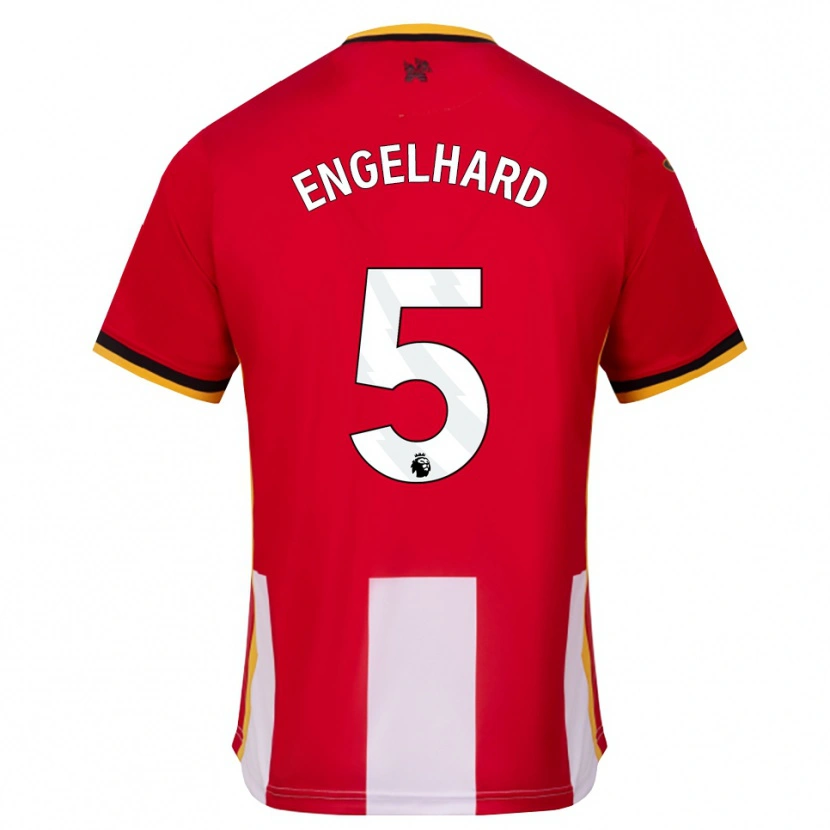 Danxen Kvinnor Carolin Engelhard #5 Gul Svart Röd Hemmatröja Matchtröjor 2026/27 Tröjor T-Tröja