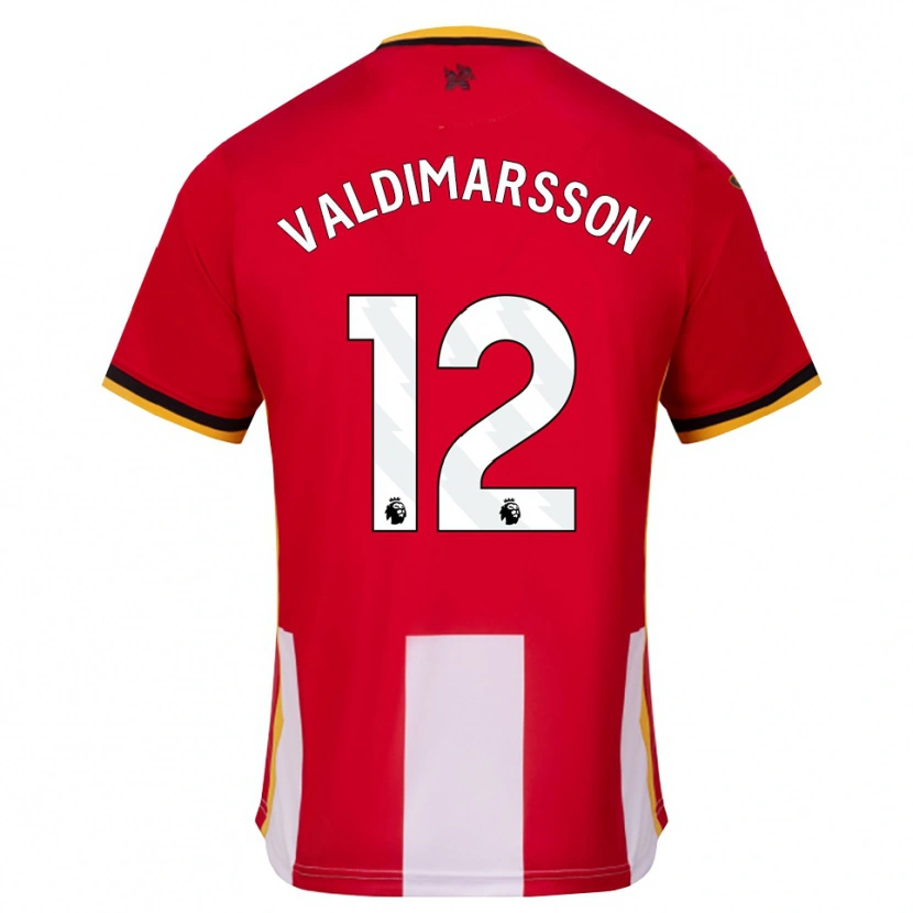 Danxen Kvinnor Hákon Valdimarsson #12 Gul Svart Röd Hemmatröja Matchtröjor 2026/27 Tröjor T-Tröja