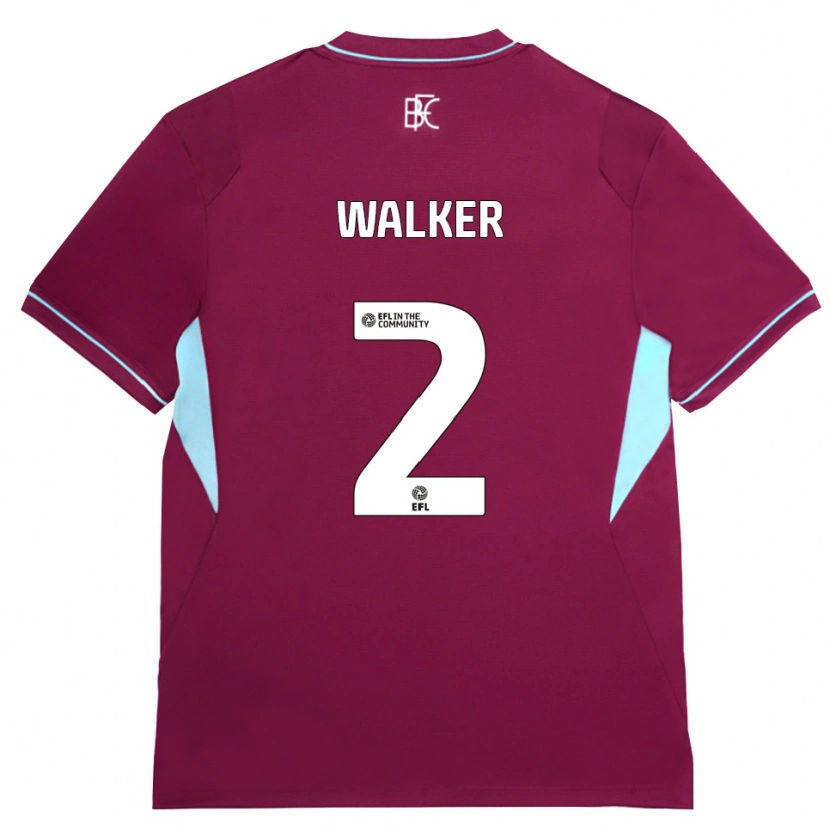 Danxen Kvinnor Kyle Walker #2 Vinröd Grön Hemmatröja Matchtröjor 2026/27 Tröjor T-Tröja