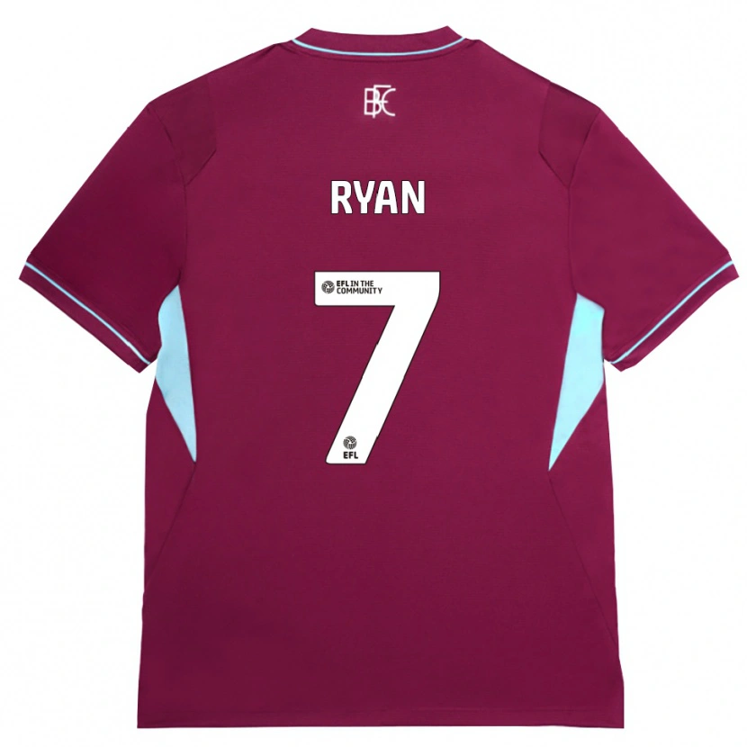 Danxen Kvinnor Kamarni Ryan #7 Vinröd Grön Hemmatröja Matchtröjor 2026/27 Tröjor T-Tröja