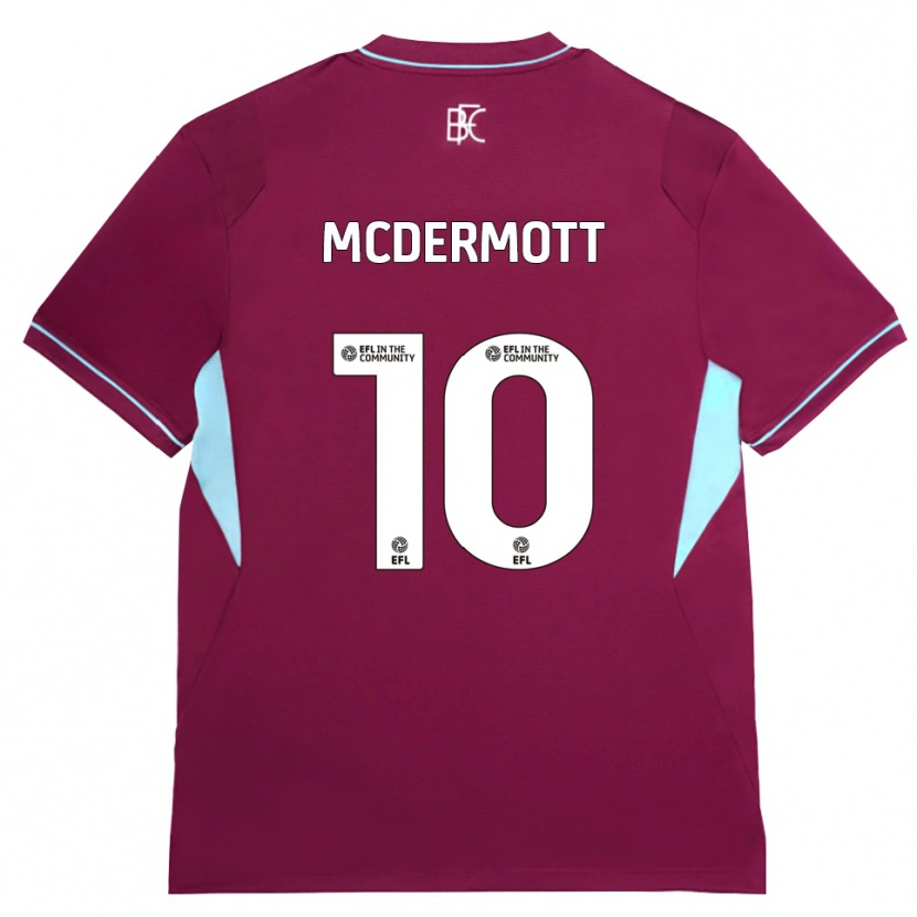 Danxen Kvinnor Tommy Mcdermott #10 Vinröd Grön Hemmatröja Matchtröjor 2026/27 Tröjor T-Tröja