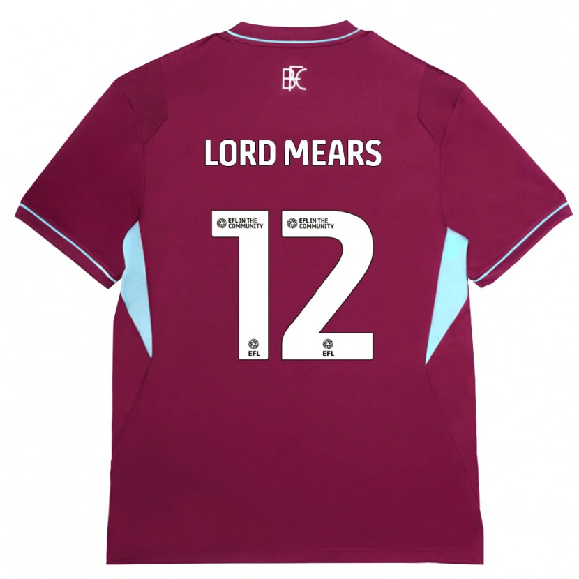 Danxen Kvinnor Rhema Lord-Mears #12 Vinröd Grön Hemmatröja Matchtröjor 2026/27 Tröjor T-Tröja