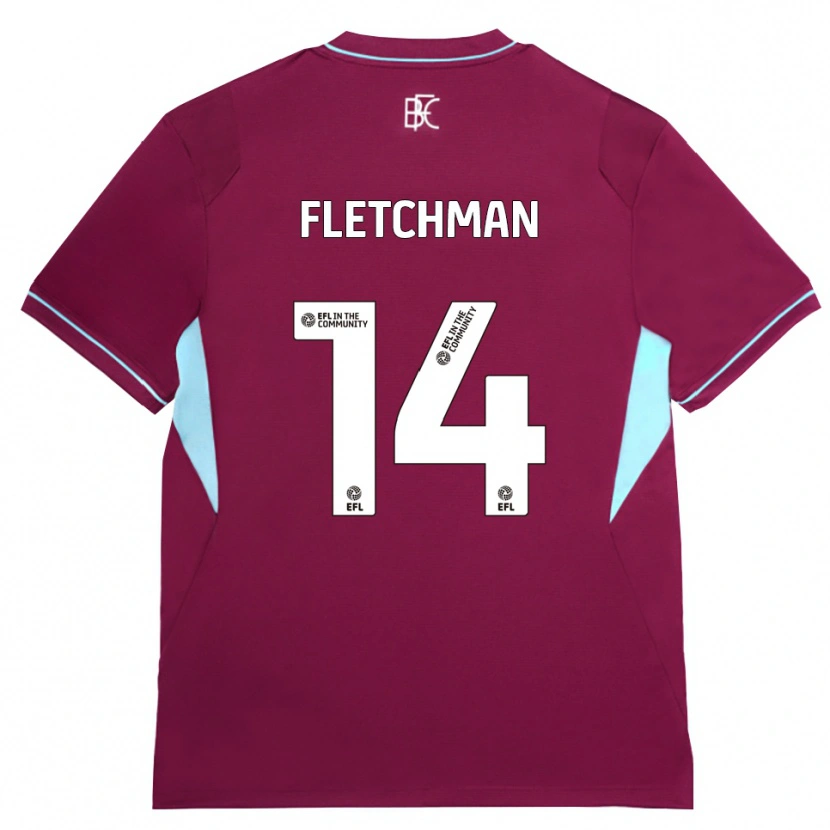 Danxen Kvinnor Diandro Fletchman #14 Vinröd Grön Hemmatröja Matchtröjor 2026/27 Tröjor T-Tröja