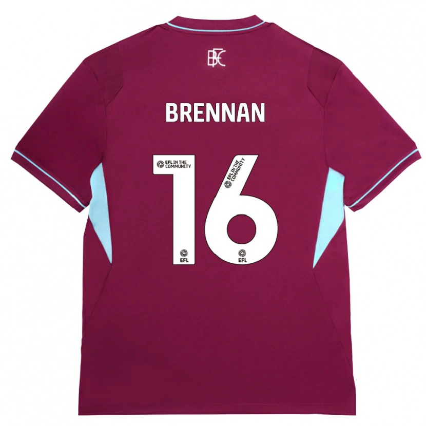 Danxen Kvinnor Corey Brennan #16 Vinröd Grön Hemmatröja Matchtröjor 2026/27 Tröjor T-Tröja