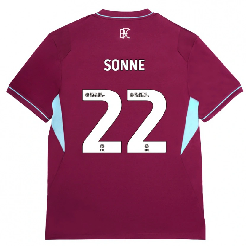 Danxen Kvinnor Oliver Sonne #22 Vinröd Grön Hemmatröja Matchtröjor 2026/27 Tröjor T-Tröja