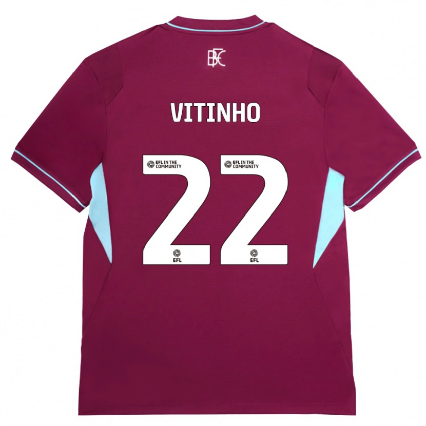 Danxen Kvinnor Vitinho #22 Vinröd Grön Hemmatröja Matchtröjor 2026/27 Tröjor T-Tröja