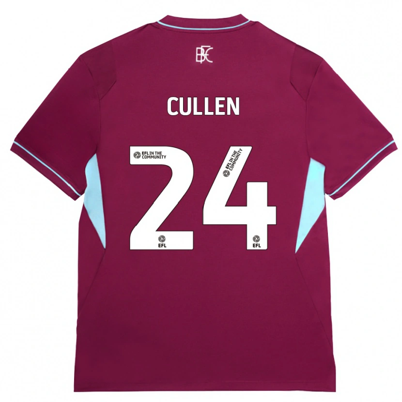 Danxen Kvinnor Josh Cullen #24 Vinröd Grön Hemmatröja Matchtröjor 2026/27 Tröjor T-Tröja