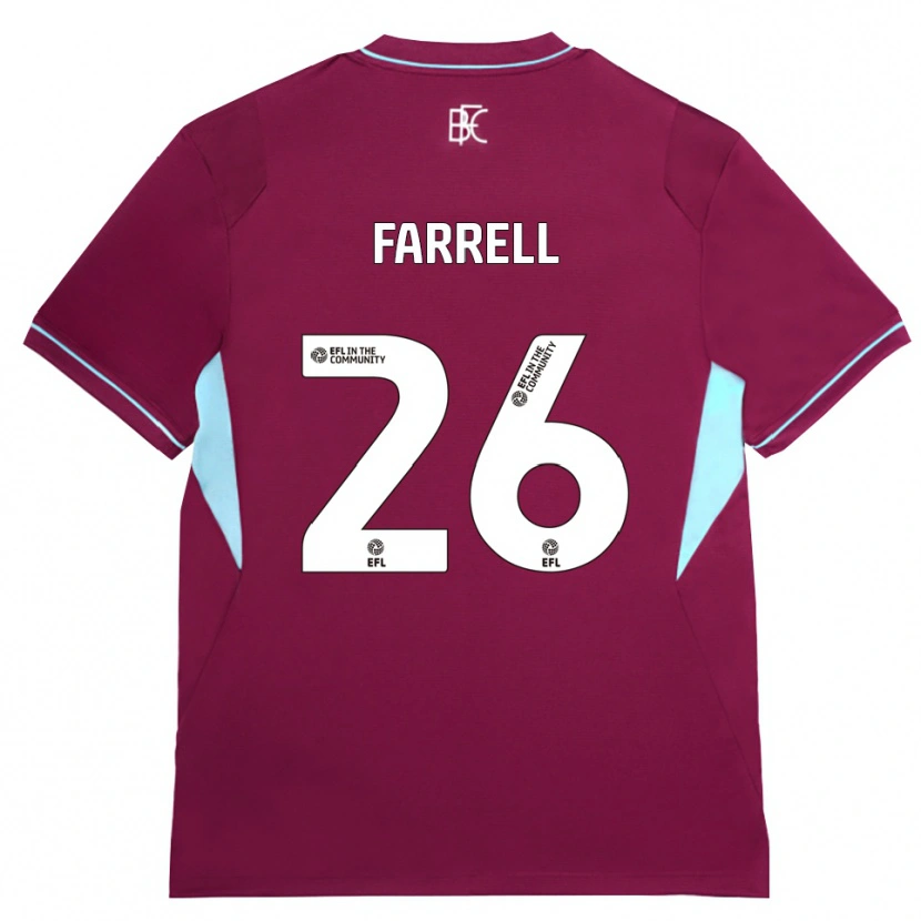 Danxen Kvinnor Lucy Farrell #26 Vinröd Grön Hemmatröja Matchtröjor 2026/27 Tröjor T-Tröja