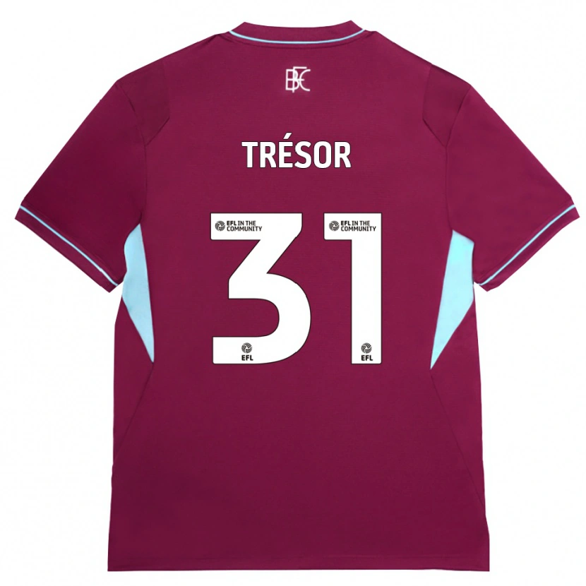 Danxen Kvinnor Mike Tresor #31 Vinröd Grön Hemmatröja Matchtröjor 2026/27 Tröjor T-Tröja