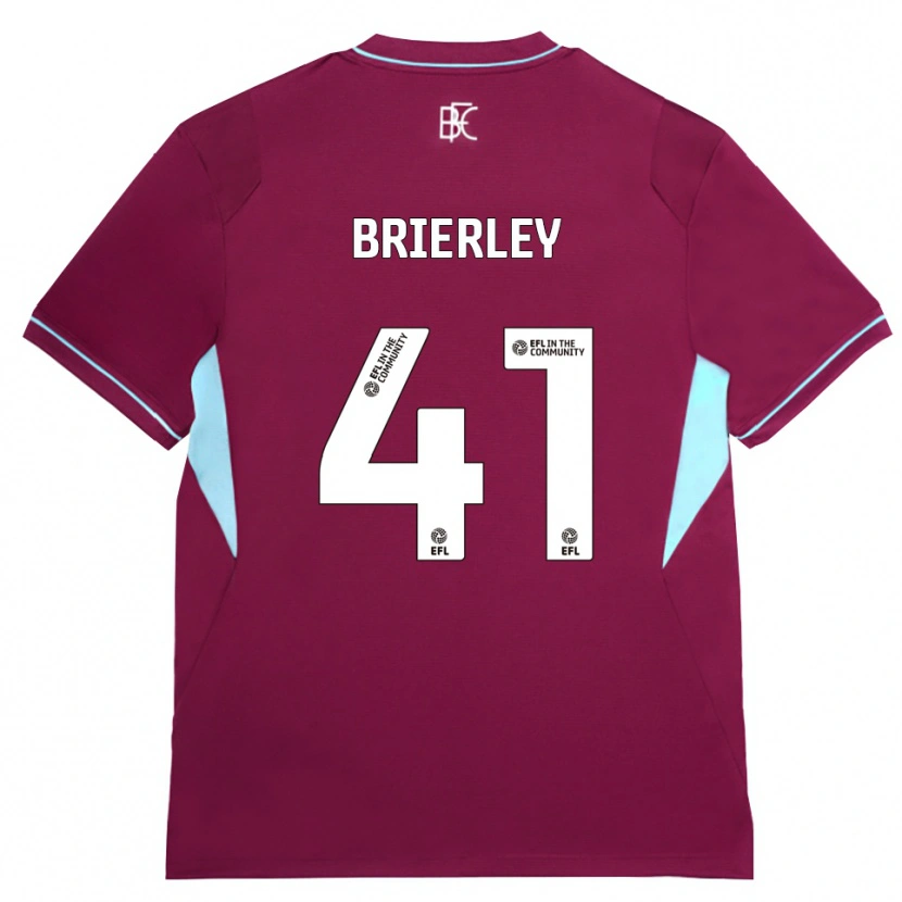 Danxen Kvinnor George Brierley #41 Vinröd Grön Hemmatröja Matchtröjor 2026/27 Tröjor T-Tröja