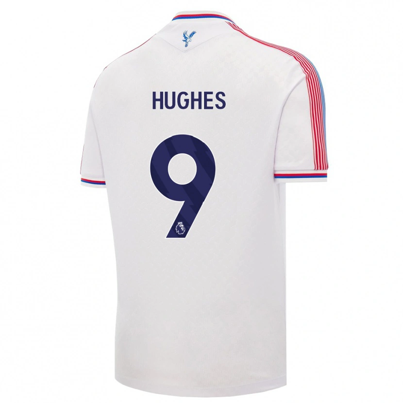 Danxen Kvinnor Elise Hughes #9 Vit Röd Blå Hemmatröja Matchtröjor 2026/27 Tröjor T-Tröja