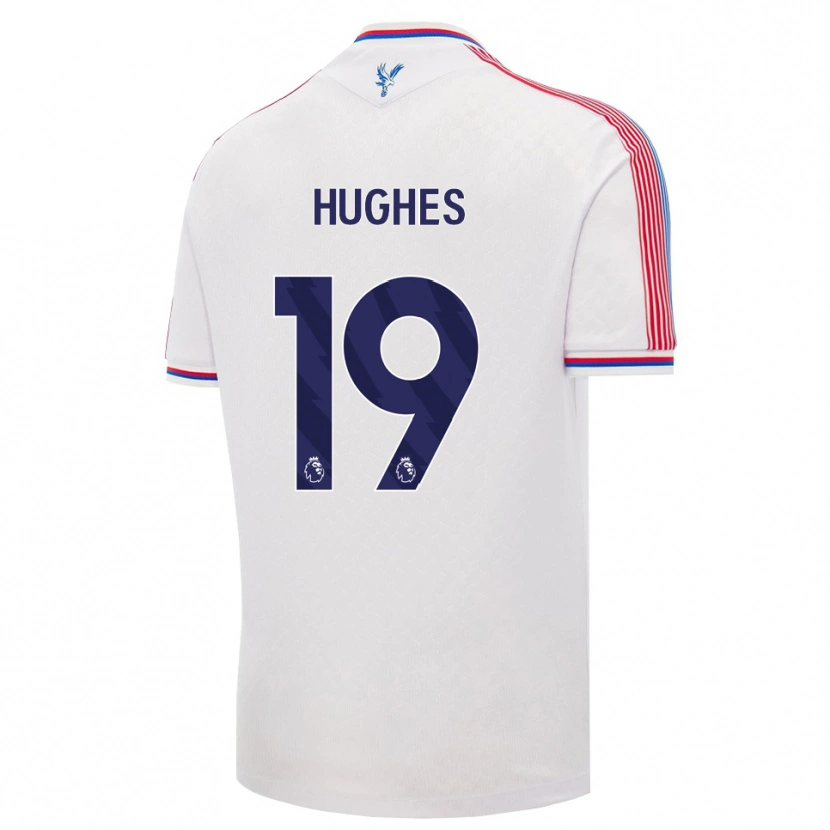 Danxen Kvinnor Will Hughes #19 Vit Röd Blå Hemmatröja Matchtröjor 2026/27 Tröjor T-Tröja