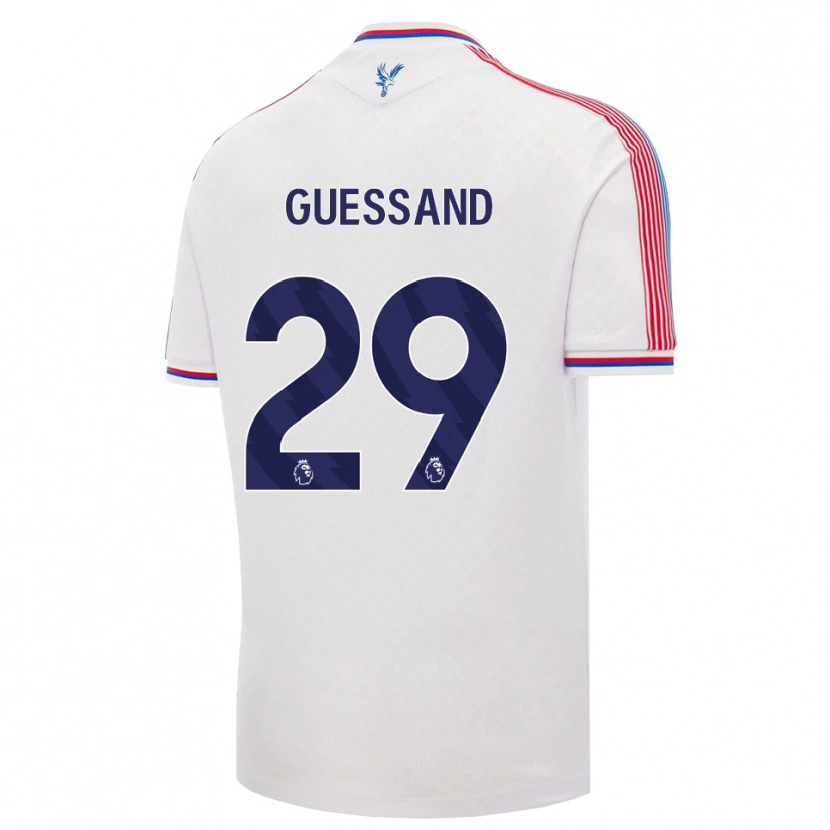 Danxen Kvinnor Evann Guessand #29 Vit Röd Blå Hemmatröja Matchtröjor 2026/27 Tröjor T-Tröja