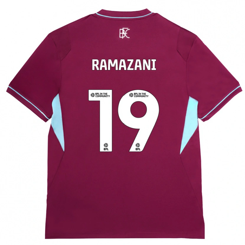 Danxen Kvinnor Largie Ramazani #19 Vinröd Grön Hemmatröja Matchtröjor 2026/27 Tröjor T-Tröja