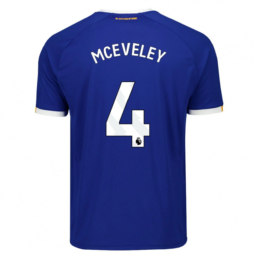 Danxen Kvinnor Harlow Mceveley #4 Blå Vit Gul Hemmatröja Matchtröjor 2026/27 Tröjor T-Tröja