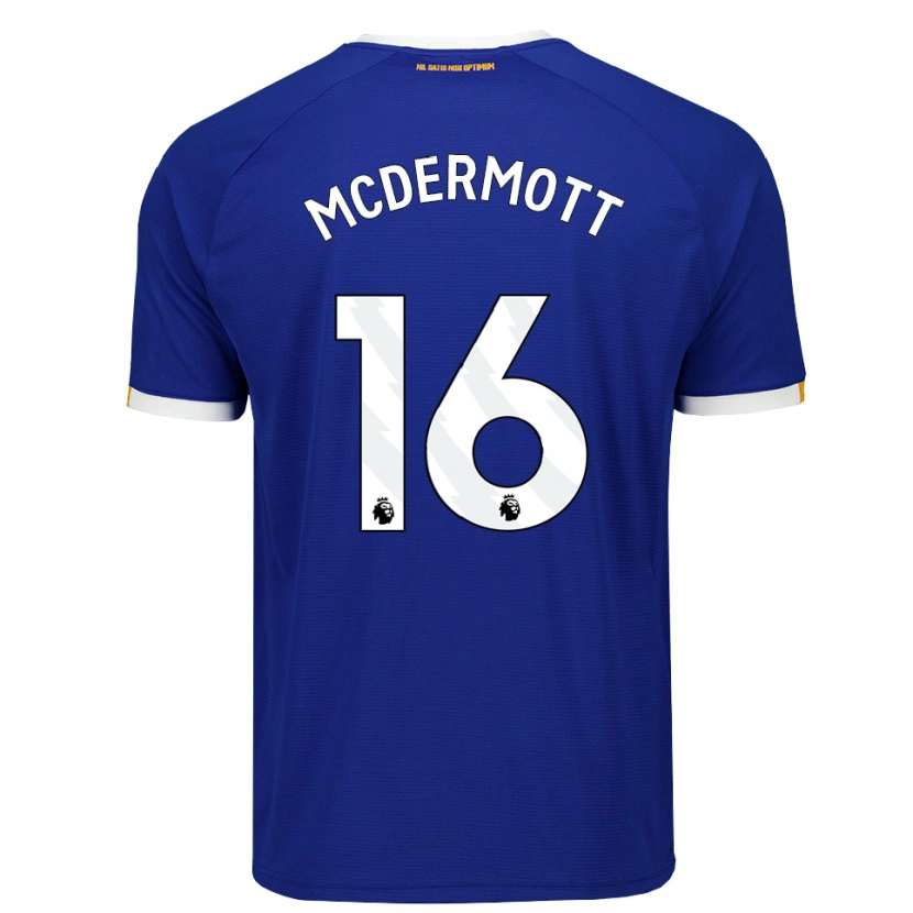 Danxen Kvinnor Tom Mcdermott #16 Blå Vit Gul Hemmatröja Matchtröjor 2026/27 Tröjor T-Tröja