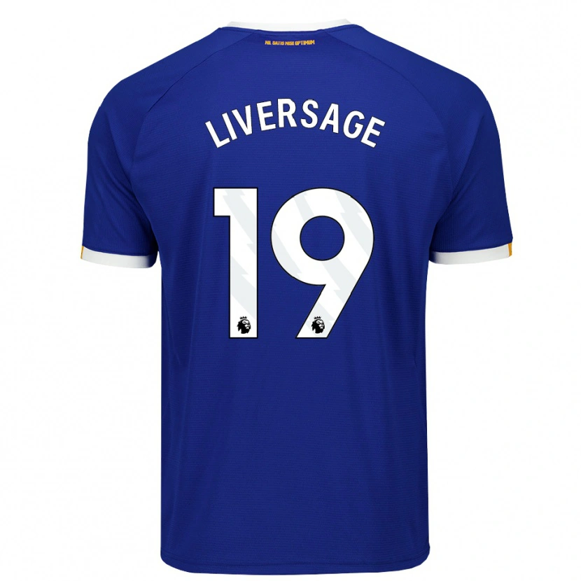 Danxen Kvinnor Leon Liversage #19 Blå Vit Gul Hemmatröja Matchtröjor 2026/27 Tröjor T-Tröja
