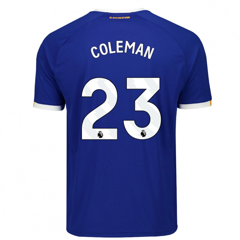 Danxen Kvinnor Seamus Coleman #23 Blå Vit Gul Hemmatröja Matchtröjor 2026/27 Tröjor T-Tröja