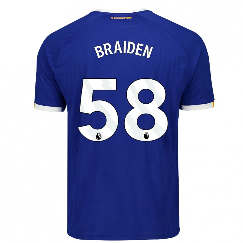 Danxen Kvinnor Braiden Graham #58 Blå Vit Gul Hemmatröja Matchtröjor 2026/27 Tröjor T-Tröja