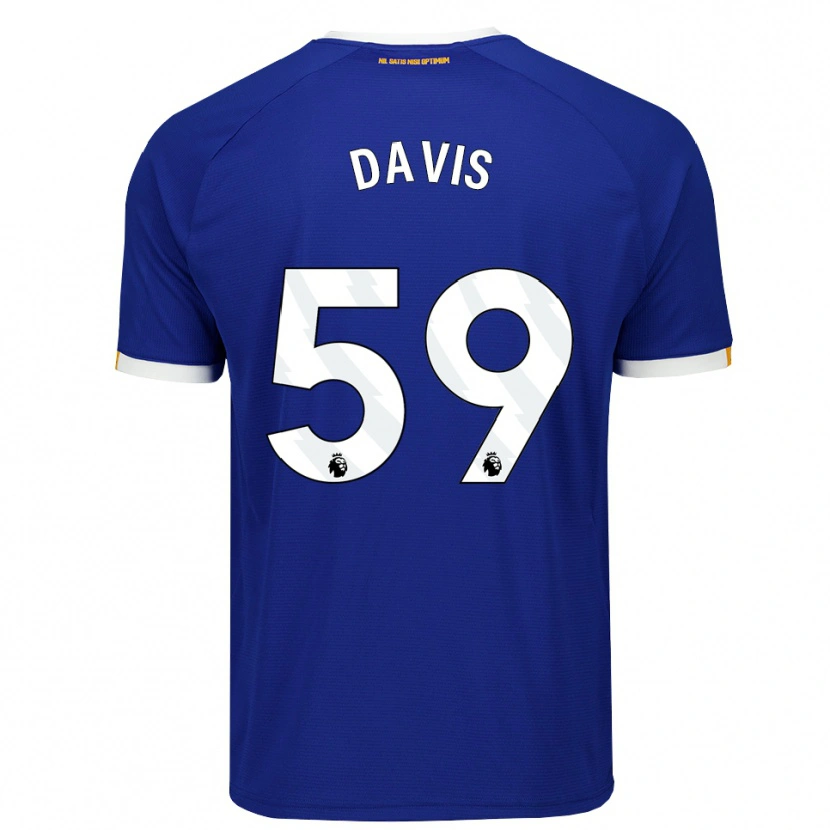 Danxen Kvinnor Luca Davis #59 Blå Vit Gul Hemmatröja Matchtröjor 2026/27 Tröjor T-Tröja