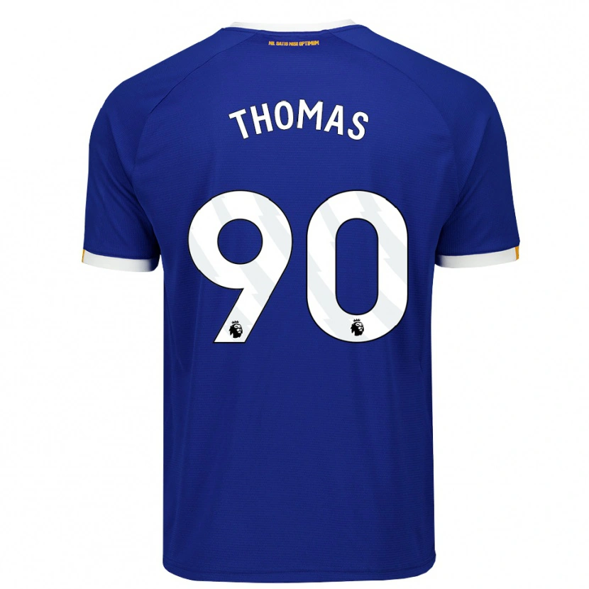 Danxen Kvinnor Aled Thomas #90 Blå Vit Gul Hemmatröja Matchtröjor 2026/27 Tröjor T-Tröja