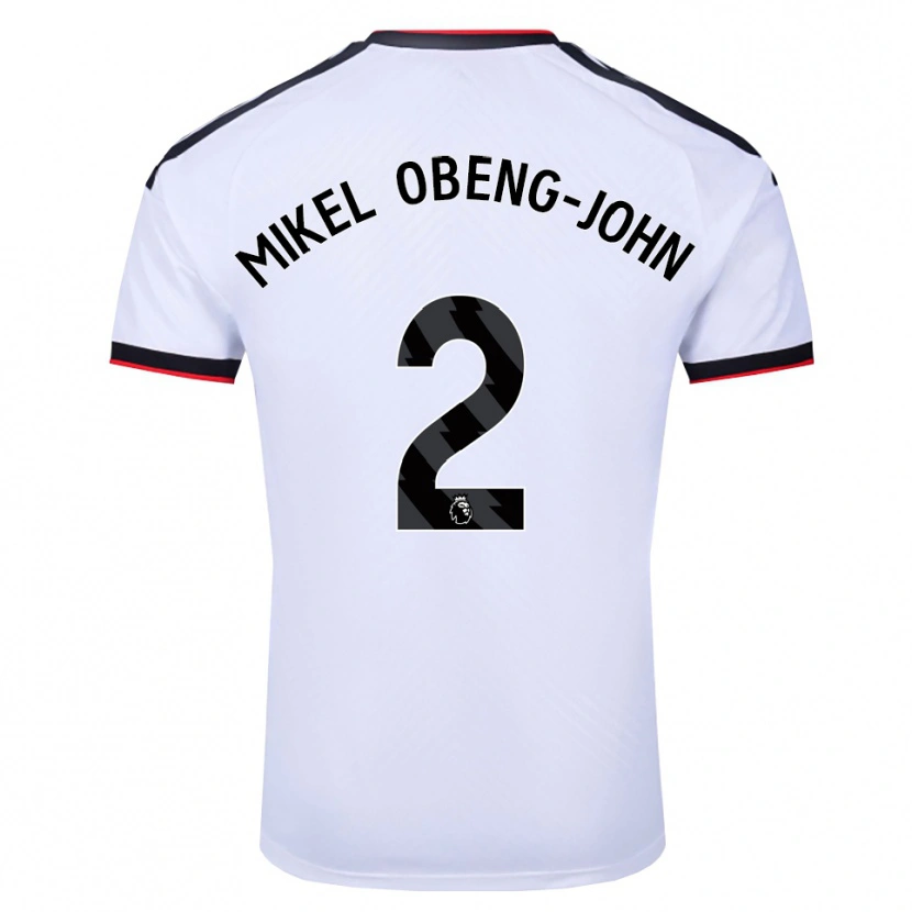 Danxen Kvinnor Joe Mikel Obeng-John #2 Vit Svart Röd Hemmatröja Matchtröjor 2026/27 Tröjor T-Tröja