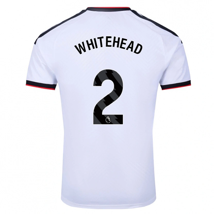 Danxen Kvinnor Daniel Whitehead #2 Vit Svart Röd Hemmatröja Matchtröjor 2026/27 Tröjor T-Tröja