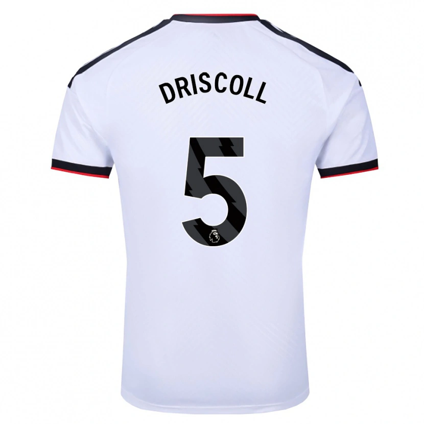 Danxen Kvinnor Teddy Driscoll #5 Vit Svart Röd Hemmatröja Matchtröjor 2026/27 Tröjor T-Tröja