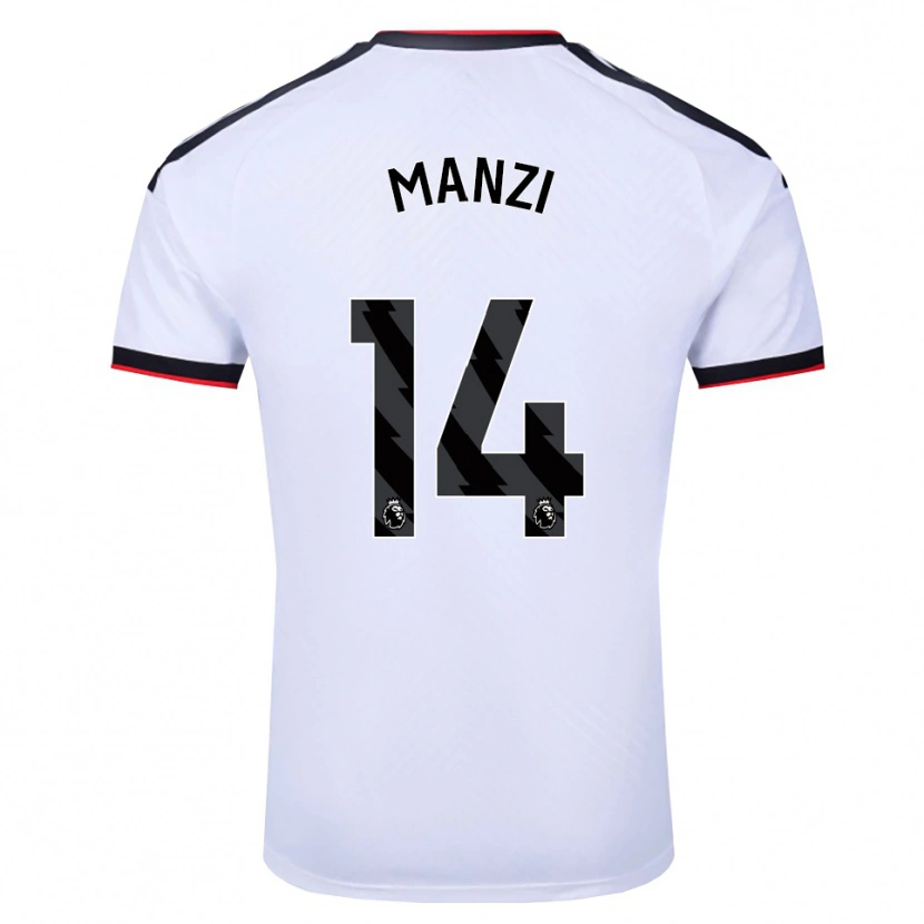 Danxen Kvinnor Sophie Manzi #14 Vit Svart Röd Hemmatröja Matchtröjor 2026/27 Tröjor T-Tröja