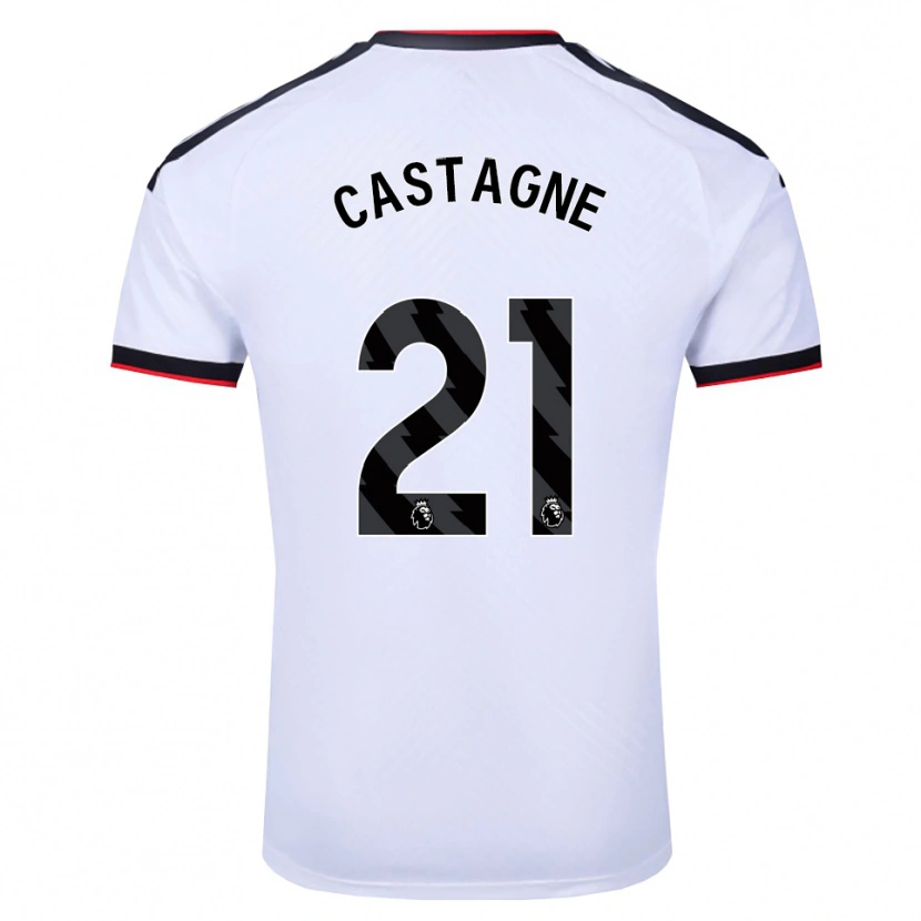 Danxen Kvinnor Timothy Castagne #21 Vit Svart Röd Hemmatröja Matchtröjor 2026/27 Tröjor T-Tröja